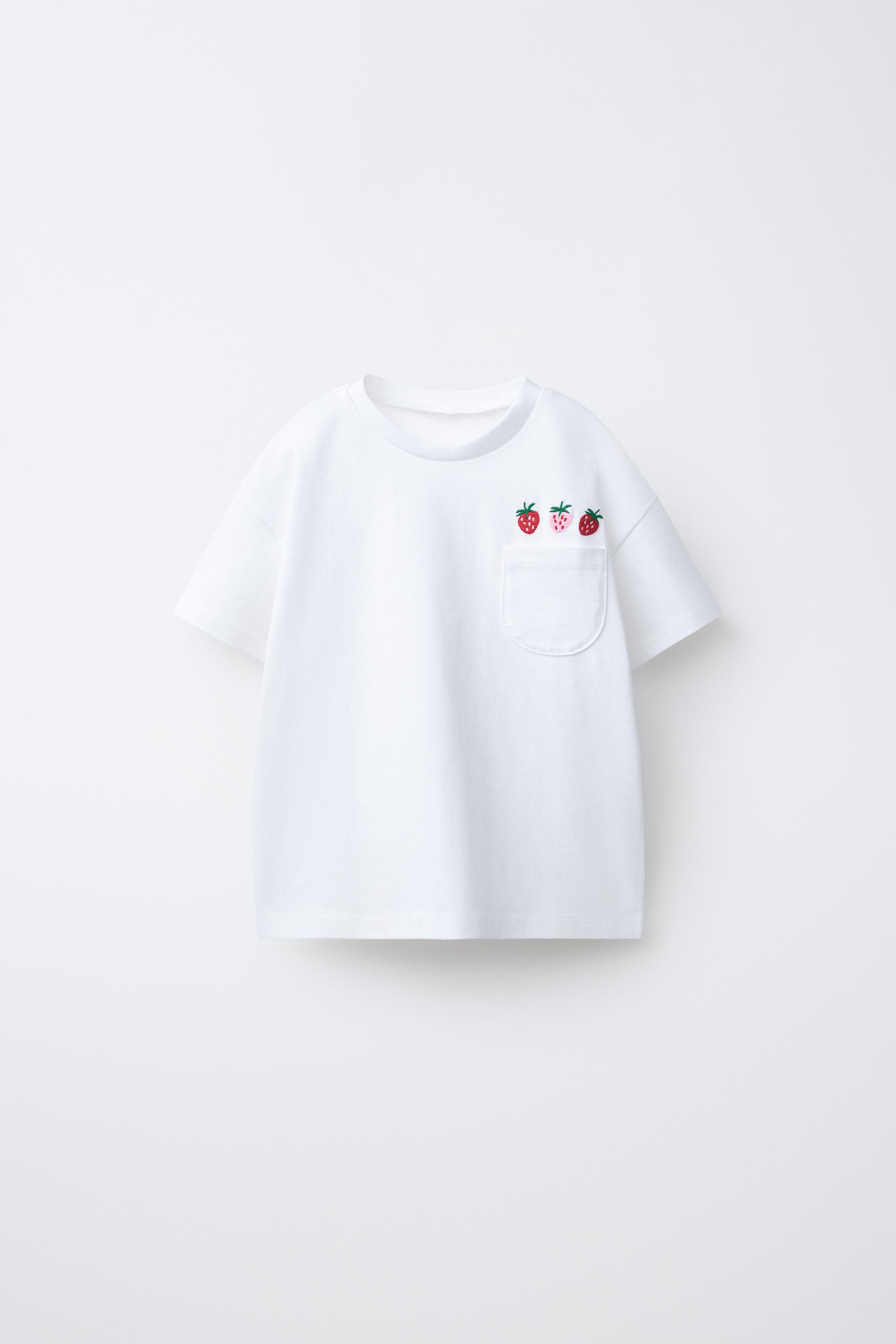 T-SHIRT POCHE BRODERIES